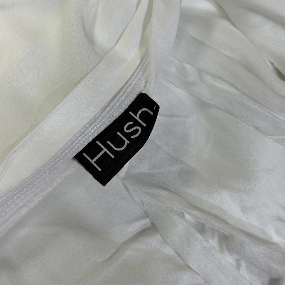 HUSH Duvet weighted blanket Cover White Queen Size 100‎ % Bamboo Fibers